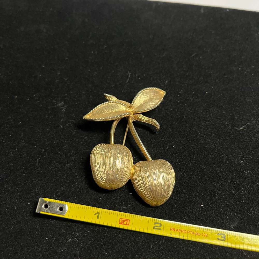 Sarah Coventry Cherry Pin brooch